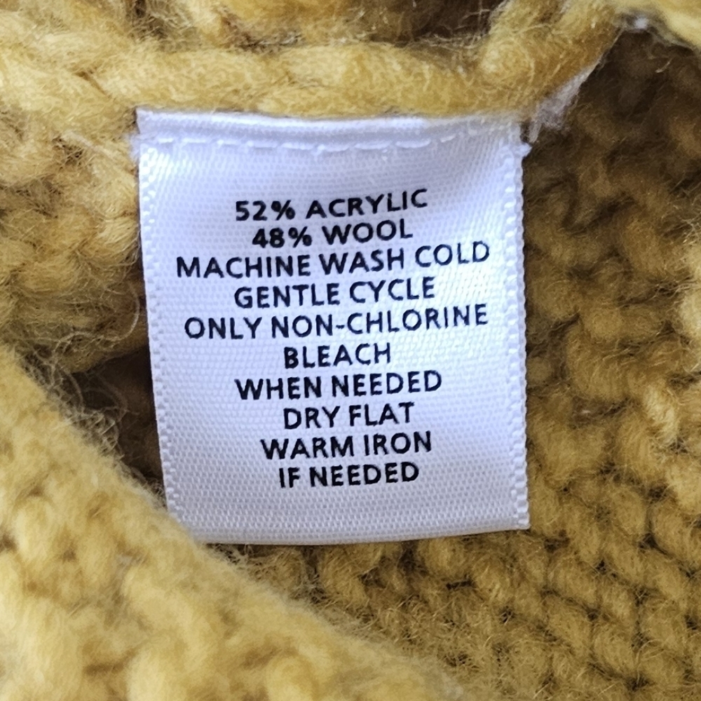 LOFT | WOOL BLEND SHORT SLEEVE FUNNEL NECK SWEATER KNIT TOP - Picture 15 of 16